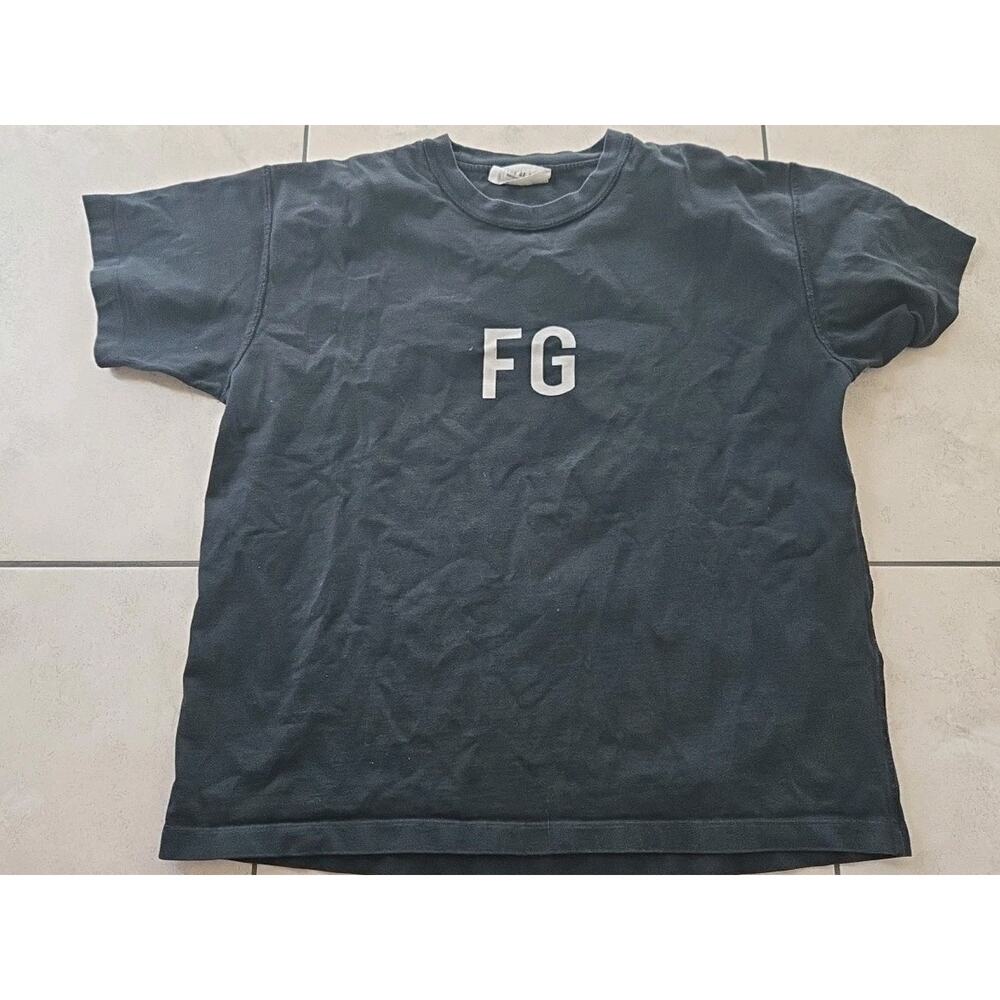 Fear of God Shirt Mens Sz M Black Sixth Collection Short Sleeve Made In USA